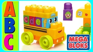 Learn ABC Alphabet With ABC MEGA BLOKS BUS! Fun Educational ABC Alphabet Video For Kids, Kindergarte