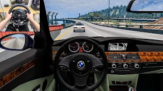 BeamNG Drive - BMW 535i E60 [Steering Wheel gameplay]