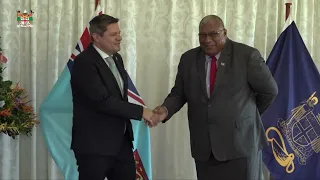 Fiji President received ' Letter of Credence' by the Non-resident Ambassador of Switzerland