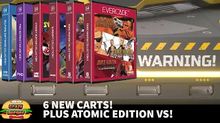 6 NEW Evercade Carts Announced Plus Atomic Edition VS With DUKE NUKEM!