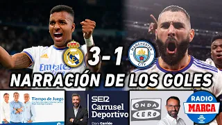 REAL MADRID 3-1 MANCHESTER CITY | ASÍ LO NARRARON LAS RADIOS ESPAÑOLAS