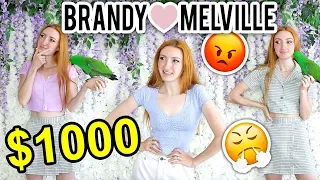 BRANDY MELVILLE HAUL | I SPENT $1000 AT BRANDY MELVILLE & I REGRET IT 😭😡 Huge Try on Haul 2019