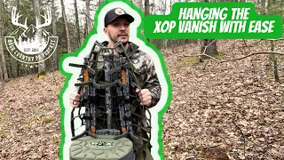 HOW TO HANG A TREESTAND WITH EASE! (This will work for almost all tree stands) #xop #mobilehunting