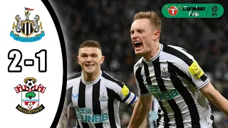 Newcastle United vs Southampton 2-1 Extended Highlights & All Goals 2023 || Carabao Cup