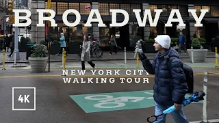 New York City walking tour - Broadway, 14th Street, Midtown Manhattan 4K