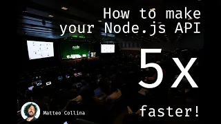 How to make your Node.js API 5x faster!