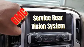 B127B Rearview camera input signal circuit missing reference, 2014 GMC Sierra