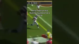 Adrian Peterson First and Last Receiving Touchdown tiktok #shorts