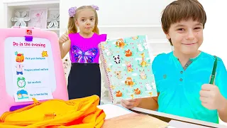 Bogdan and Anabella Back to School stories for kids