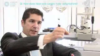 How does laser eye surgery help astigmatism?