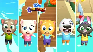 Talking Tom Time Rush All Characters Fail In Water Android Gameplay
