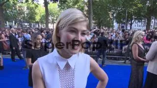 INTERVIEW - Rosamund Pike on being on a male set, working...
