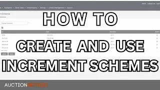 StableBid - How to create and use increment schemes