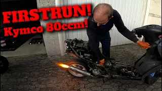 Chinaroller spukt FLAMMEN! 80ccm für die 4 Takt Kymco Agility | @LuisBrygala