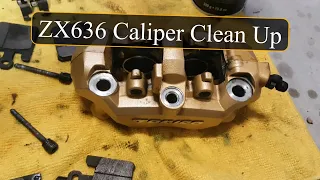 Ninja ZX636 Rebuild - Part 5 - Brake Caliper Clean Up