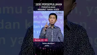 Seri Persepuluhan 6. Persepuluhan Menurut Yesus - Pdt. Dr. Ir. Wignyo Tanto, M.M, M.Th #shorts