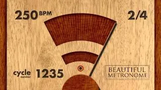 250 BPM 2/4 Wood Metronome HD