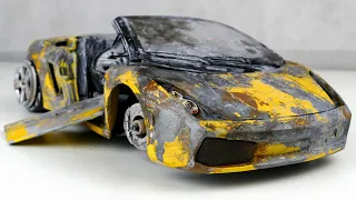 Restoration abandoned Lamborghini Gallardo Spyder tuning Model Car by Good Restore