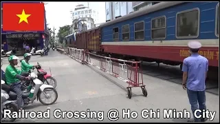 Amazing Railroad crossing in Ho Chi Minh City, Vietnam