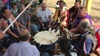 Drum Circle and Tradition Song at Lakota Tribe Powwow