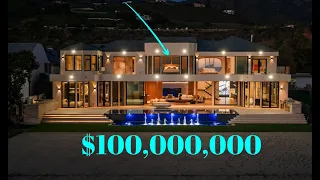 What a $100,000,000 million oceanfront mega mansion looks like in Malibu ,California