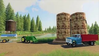 Harvesting oats and buying new things for the farm | Back in my day 14 | Farming simulator 19
