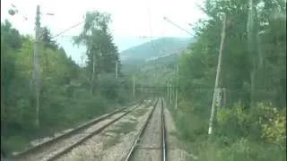 Train cab ride Bulgaria: Sofia Sever - Zverino (Iskar Gorge) [Time-lapse movie]