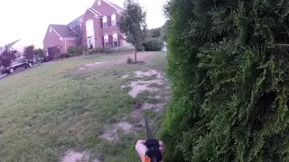 Rabbit hunting with a blowgun