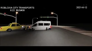 Car Crash caught on Bus Dashcam (Roblox)