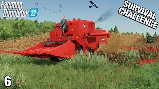 STARTING SMALL - FIRST COMBINE! - Survival Challenge FS22 Calm Lands Ep 6