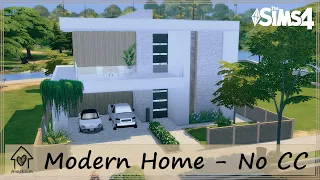 MODERN HOME | NO CC | Sims 4 | Stop Motion Build