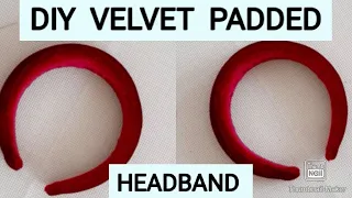 DIY Velvet Padded Headband