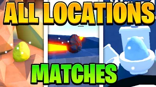 How To FIND ALL 5 MATCHES EGGS LOCATIONS in Toilet Tower Defense!