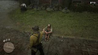 RDR2 - Fake blind beggar vs Real blind beggar