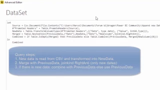 Power BI - Refresh Data - Append New Data Only