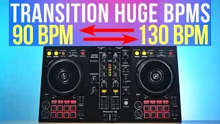 How to use SYNC to transition HUGE BPM Differences
