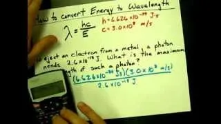 How to Convert Energy to Wavelength