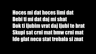 Jala Brat x Buba Coreli x Senidah - KAMIKAZA ( Lyrics )