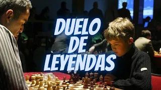 EL OGRO vs EL NIÑO: Kasparov vs Carlsen (Reykjavik Rapid, 2004)