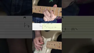 SUPER TASTY Stevie Ray Vaughan SWEEP lick ! // with TABS / SRV 024 #shorts