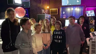 Детский хор на студии звукозаписи GLSS Records (60 лет Юрий Гагарин)