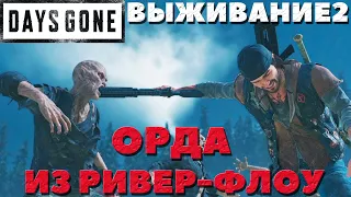 Days Gone(Жизнь После) - Орда из угодий Ривер Флоу! Сложность Выживание 2!