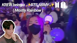 KREW being a ✨BTS ARMY✨ (Mostly Rainbow)