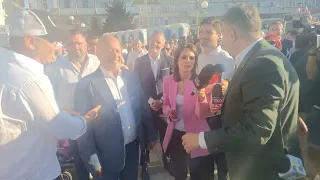 Marcel Ciolacu și Victor Ponta pe Faleza Ivan Patzaichin