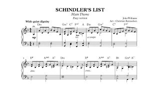 Schindler's List - Piano