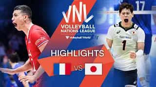 🇫🇷 FRA vs. 🇯🇵 JPN - Highlights Quarter Finals | Men's VNL 2022