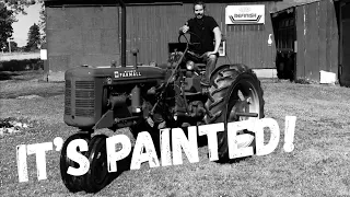 Farmall C restoration is done!  But what color did we paint it?