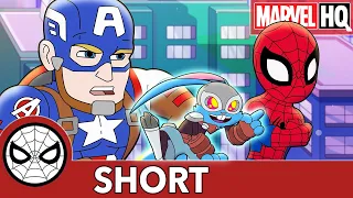 Spidey and Cap Track Down Blackjack! | Marvel Super Hero Adventures - It's On Me  | SHORT