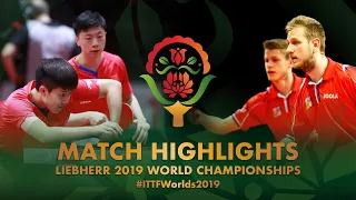 Ma Long/Wang Chuqin vs Tomas Polansky/Pavel Sirucek | 2019 World Championships Highlights (R64)