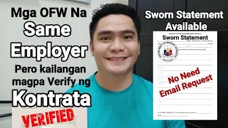 MGA OFW NA KAILANGAN MAGPA VERIFY NG KONTRATA KAHIT SAME EMPLOYER | POLO VERIFIED CONTRACT | MWO DMW